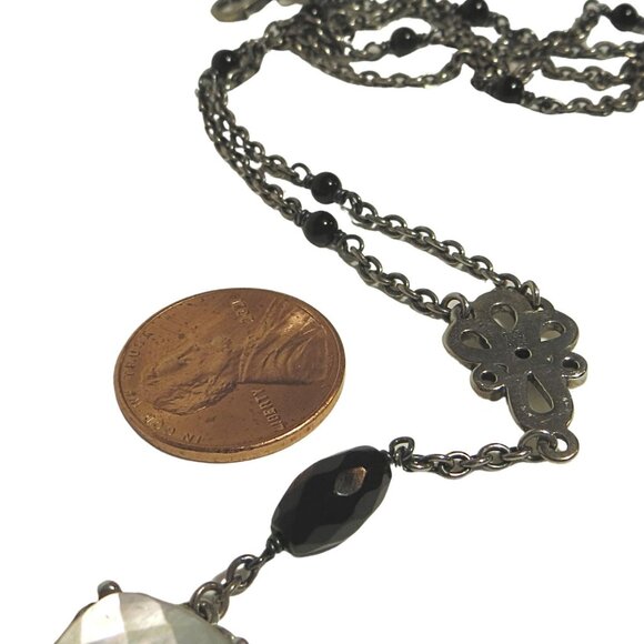 Pandora RARE!!!! Elegant Sincerity Mother Pearl Sterling Necklace 590318MP48 - Picture 5 of 13